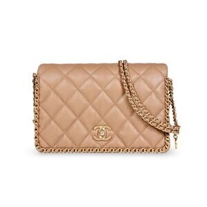 Chanel Quilted Caviar Never Ending Chain Flap Bag